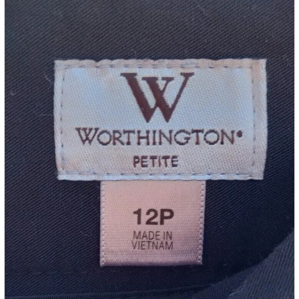 Worthington Women's 12 P Black Knee Length Pockets Lined Pencil Skirt